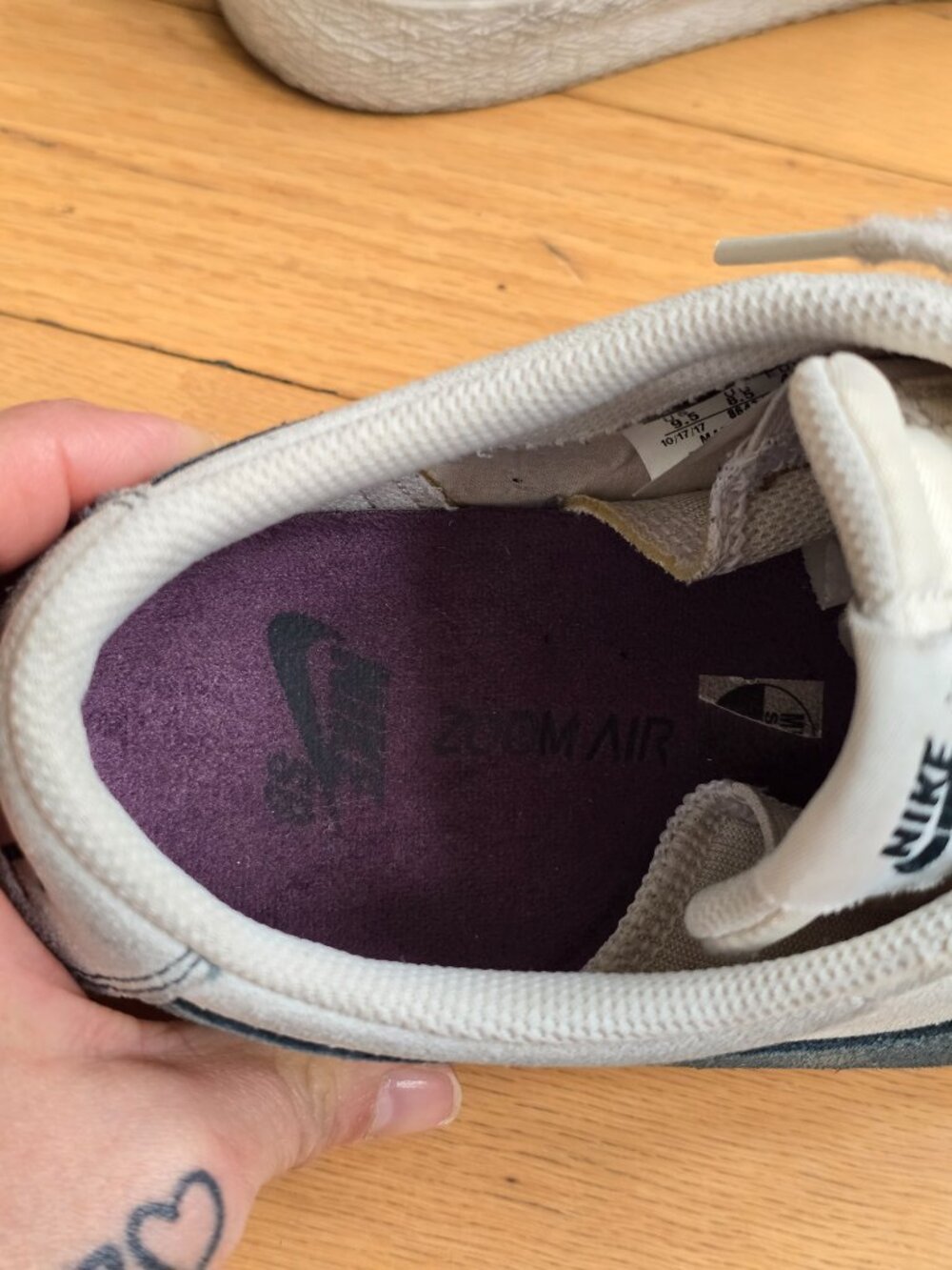 Nike | SB Zoom Blazer Low 'Summit White Deep Jungle' skater sneakers | MENS 9.5 - Picture 7 of 11